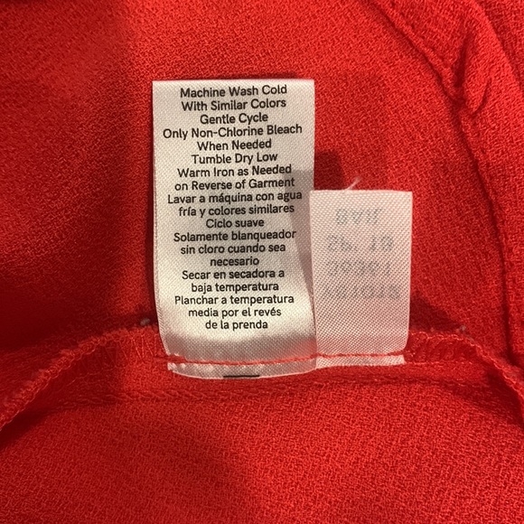 Venus RED wide leg Slacks, high/low at bottom Sz S - Picture 11 of 13